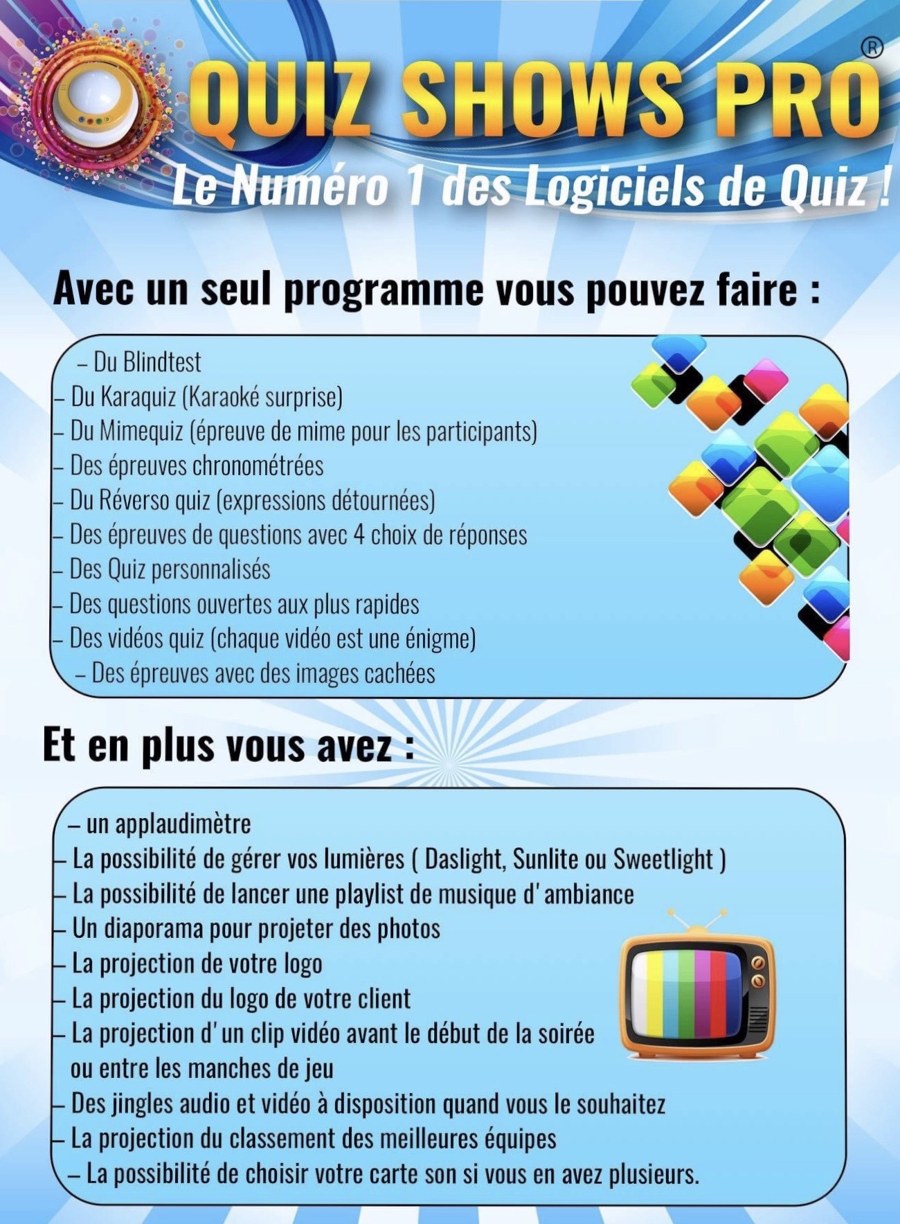 QUIZXPRESS.FR : Logiciel professionnel de Création de Quiz